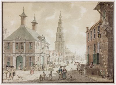 Grote Markt avec pesage et auberge Het Gouden Hoofd - Jan Bulthuis